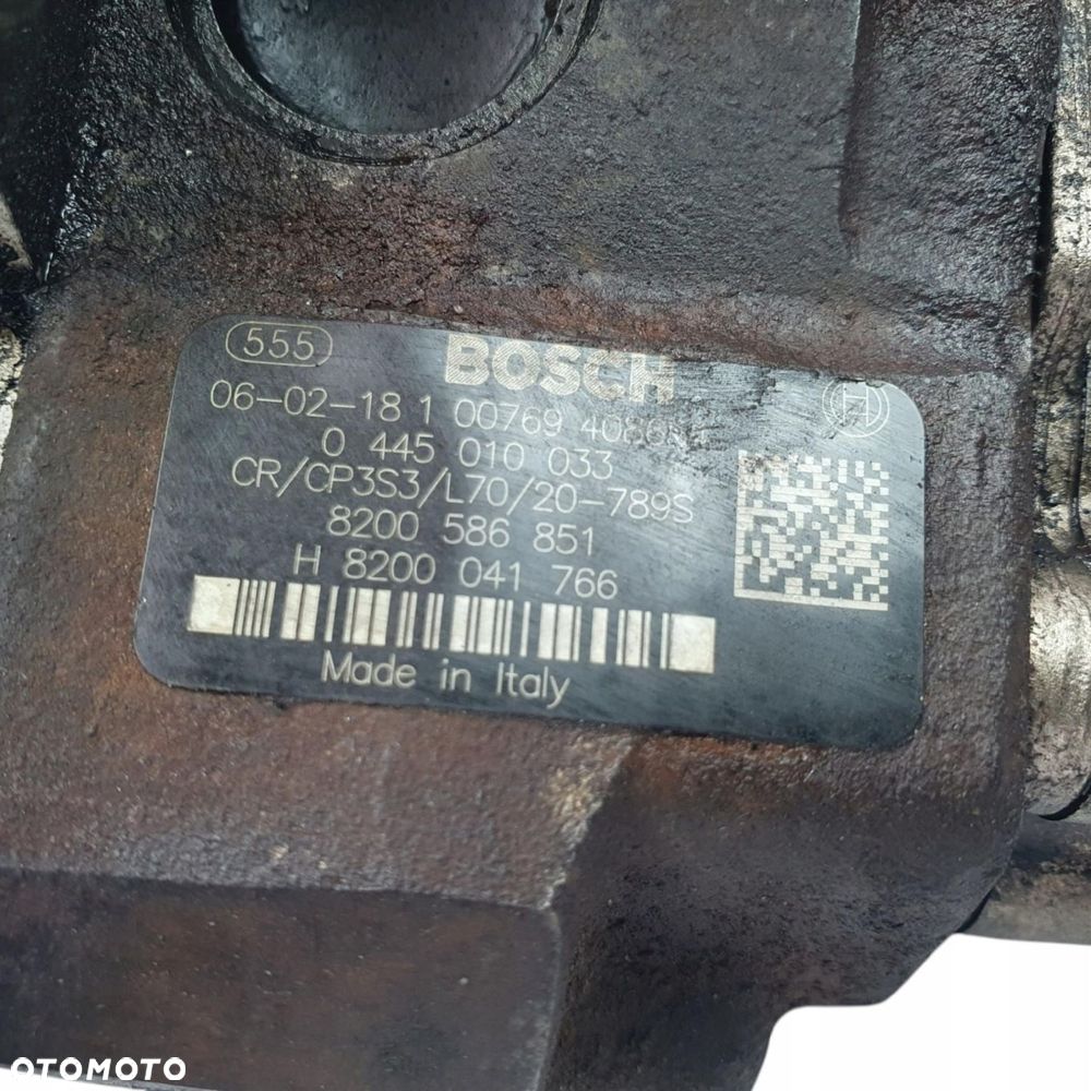 POMPA WTRYSKOWA Renault Master II Opel Movano 2.5 DCI paliwa 0445010033 - 2
