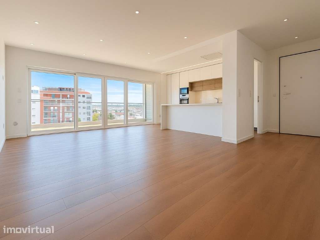 Apartamento T3 Novo | 168m² | Piscina | Ginásio | Garagem em BOX - Grande imagem: 3/30