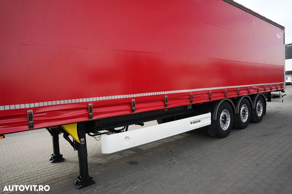 Wielton / SEMIREMORCĂ CU PRELATĂ (CURTAINSIDER) / STANDARD / PLAFON RIDICABIL / AXĂ RIDICABILĂ / SAF / - 8