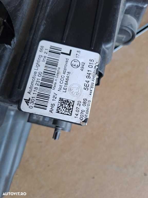 Far stanga Skoda Octavia 4 Full Led original Europa cod 5E4941015 - 6