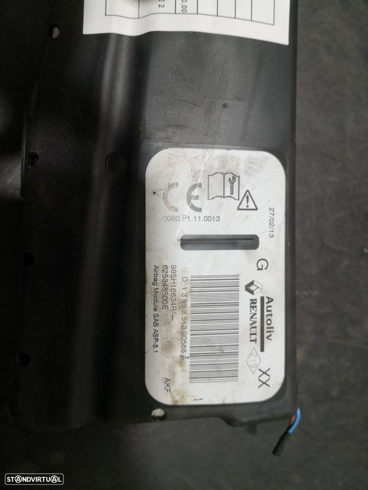 Airbag Banco Esq Renault Clio Iv (Bh_) - 2