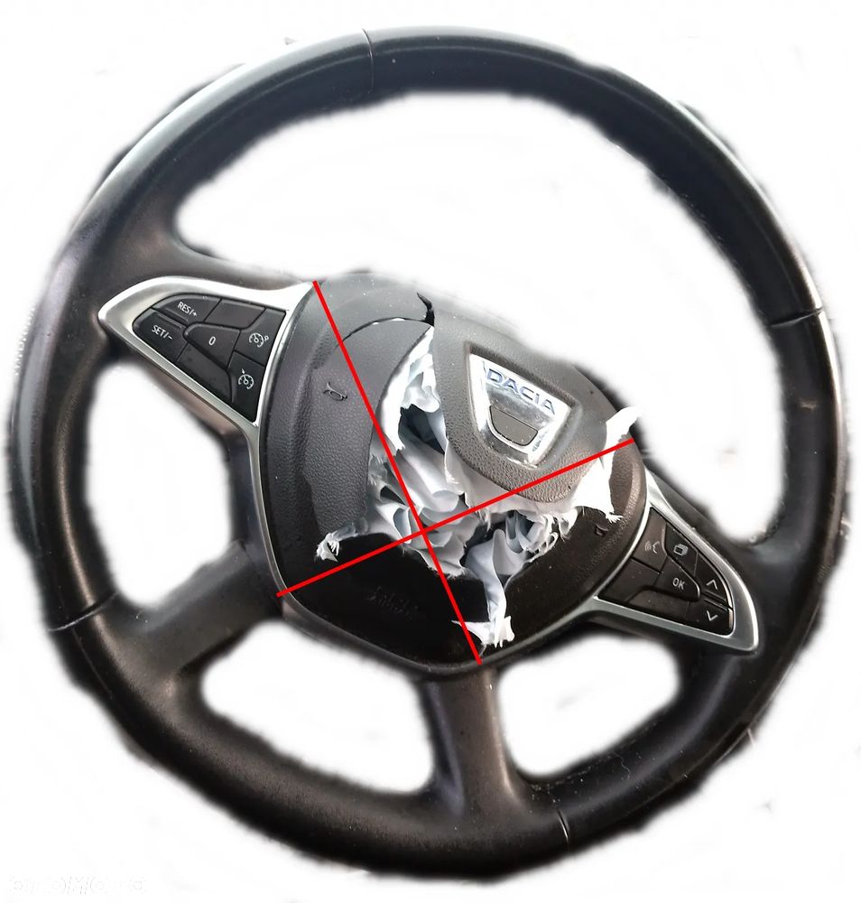 DACIA SANDERO III 3 2020- KIEROWNICA SKÓRZANA MULTIFUNKCYJNA - 1