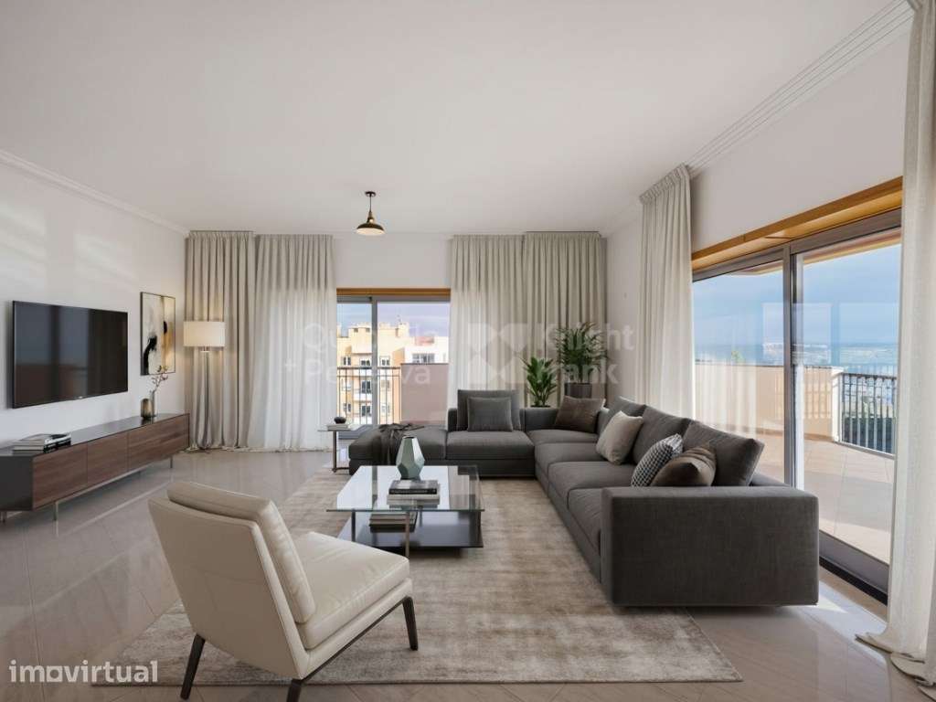 Penthouse T4 para arrendar com garagem e vista Rio em Setúbal - Grande imagem: 3/26