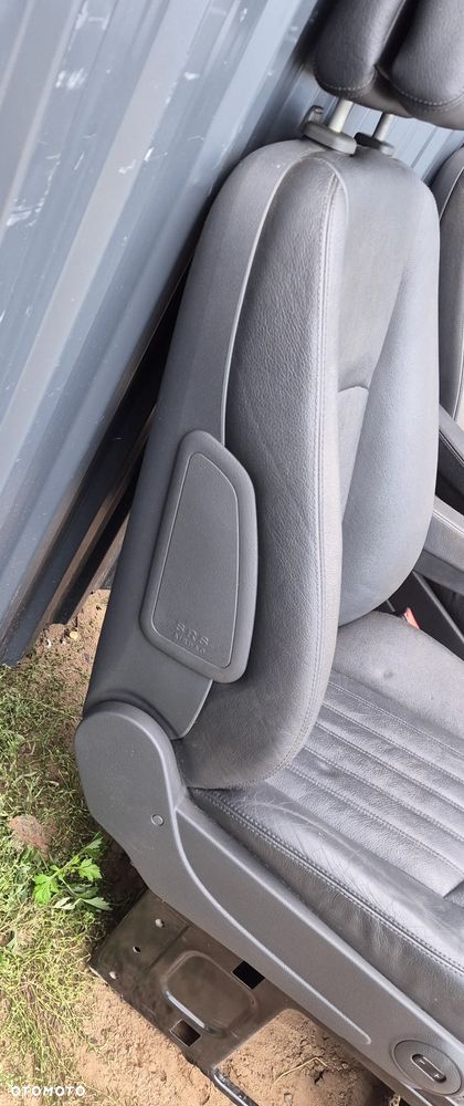 Fotel Siedzenie Przód Przedni Prawe Lewe Pojedyńcze Elektryczne Czarna Skóra Mercedes V Klasa Vito Viano LIFT 639 - 2