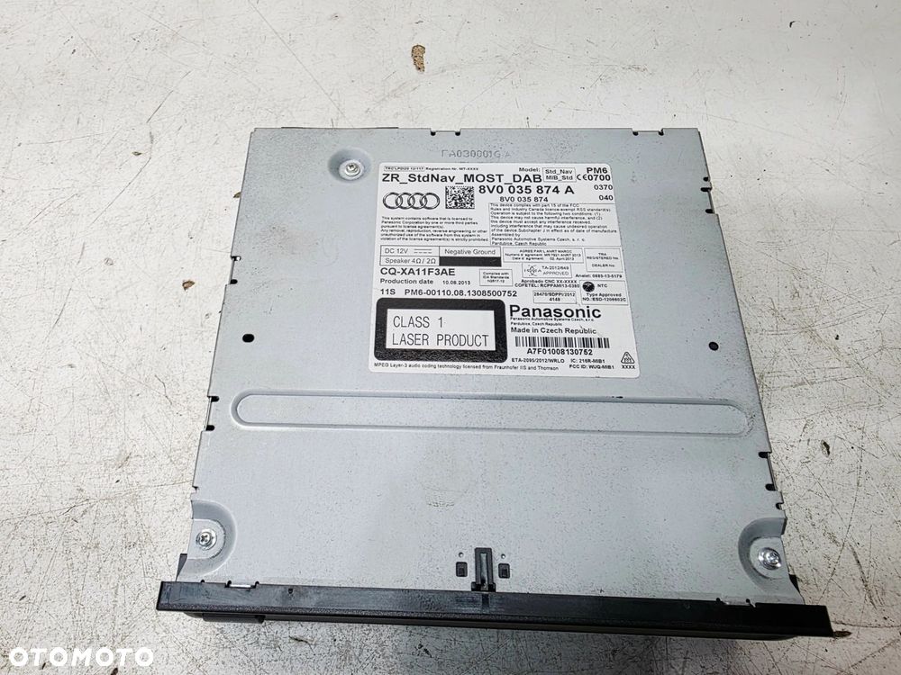 JEDNOSTKA MMI CZYTNIK KART SD AUDI A3 8V 8V0035874A - 5