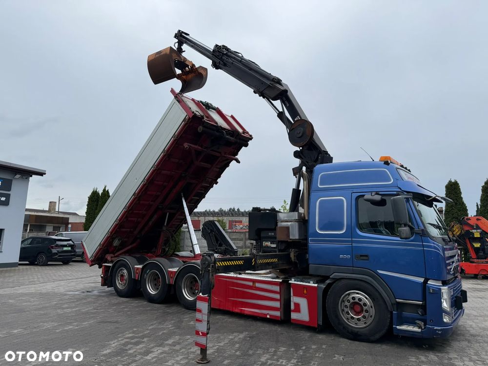 Volvo FM500 8x4 triadem wywrotka HDS HIAB 288-5 HiPro - 19