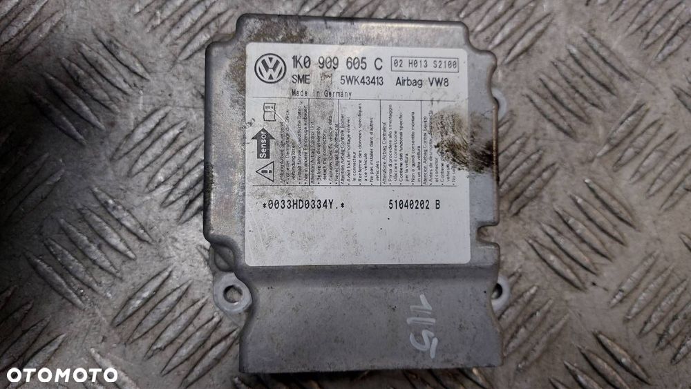 ZESTAW POSTRZAŁOWY SEAT TOLEDO III 1K0909605C KOKPIT DESKA AIRBAG PASY - 10