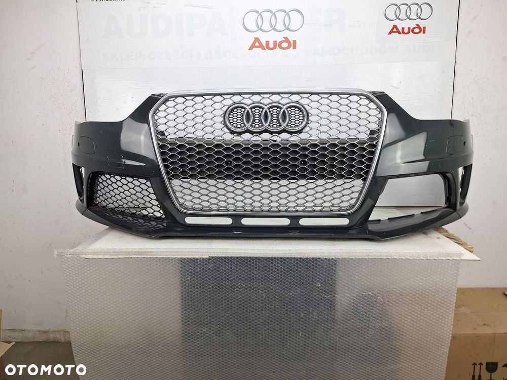 ZDERZAK AUDI RS4 RS-4 8K 8K0 B8 LIFT 2012-2016 ORYGINAŁ OE ASO GRILL ATRAPA - 2