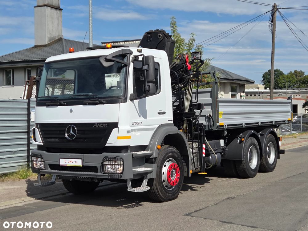 Mercedes-Benz AXOR 2633 6x4 330KM HDS HIAB 122 XS NOWY KIPER WYWROTKA NISKI PRZEBIEG 207tyś.km. - 13