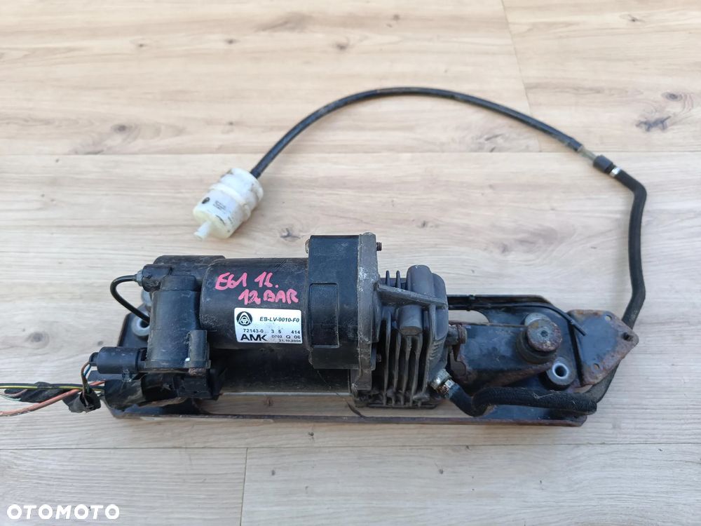 BMW E60 E61 KOMBI KOMPRESOR SPRĘŻARKA ZAWIESZENIA 12 BAR NIVO ORYGINAŁ - 1