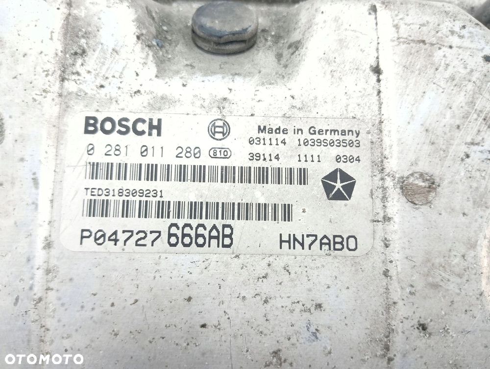 KOMPUTER STEROWNIK SILNIKA CHRYSLER VOYAGER IV (2000-2004) 2.5 CRD 141KM P04727666AB - 2