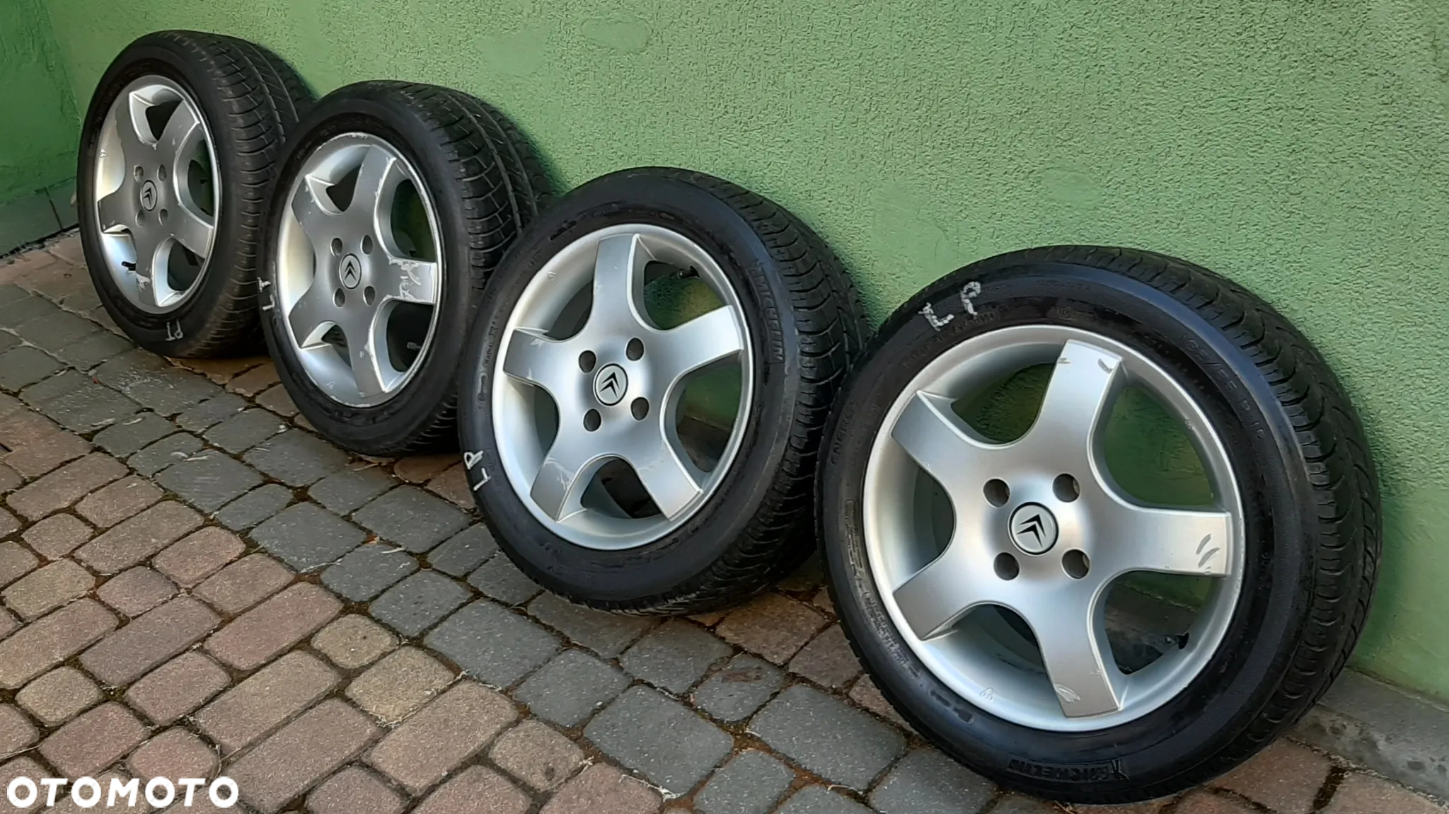 Alufelgi R15 używane z oponami Michelin do Citroena C2, C3 - 6