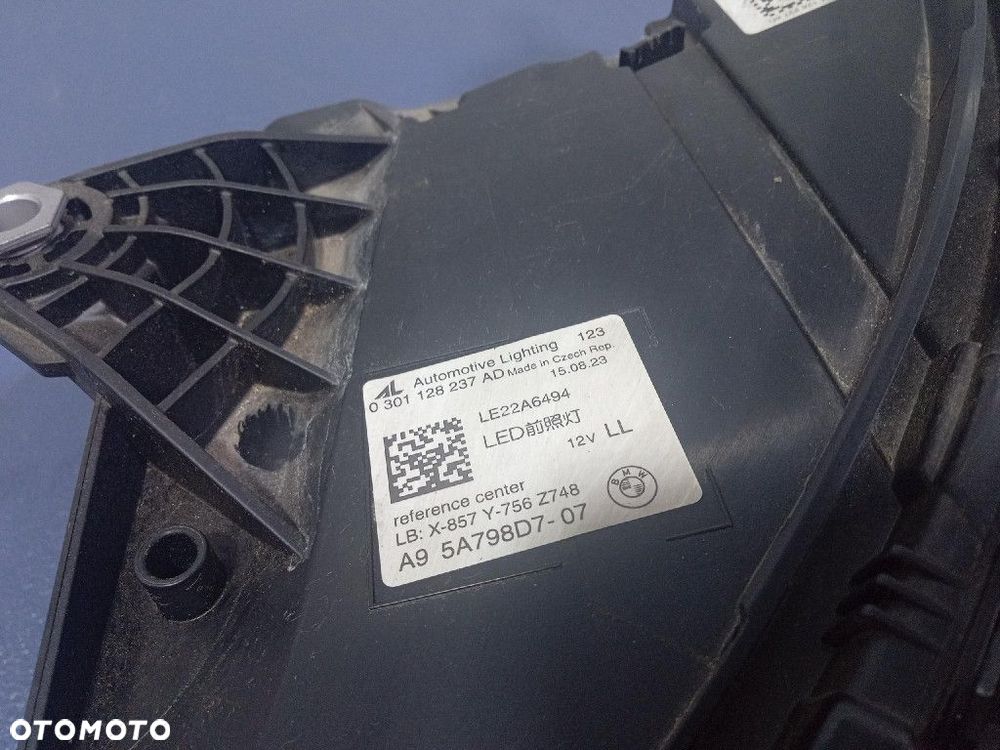 BMW I5 M60 G60 23-  LAMPA PRZEDNIA LEWA FULL LED SHADOW BLACK 5A798D7 - 6