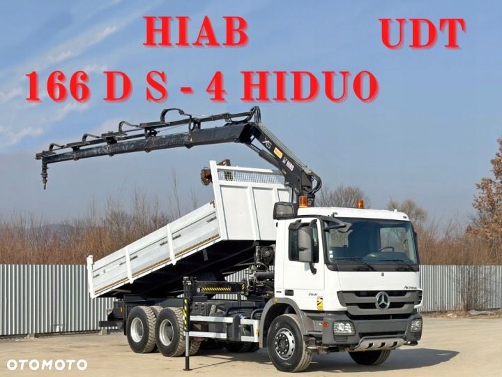Mercedes-Benz ACTROS 2641 * WYWROTKA 6,00 m * HIAB 166 D S - 4 HIDUO + PILOT - 1