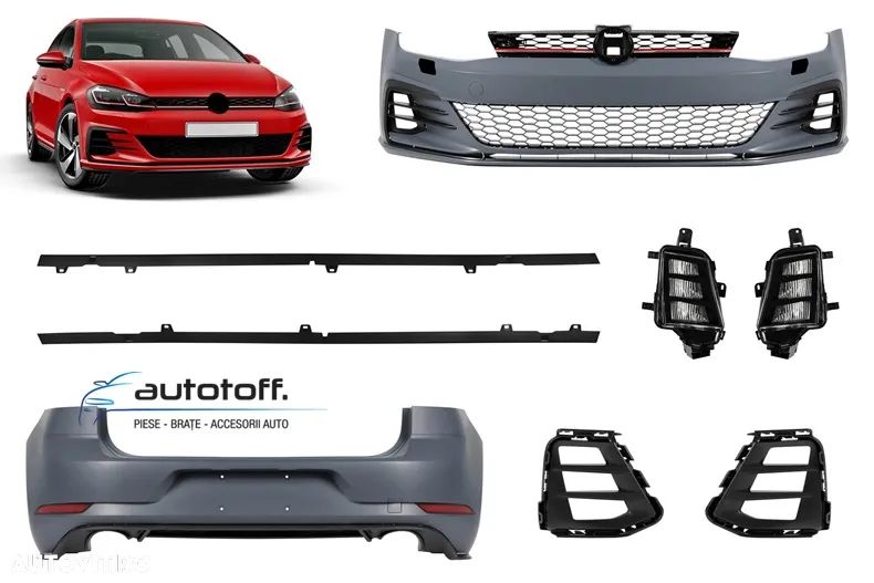 Pachet exterior compatibil VW Golf 7 Hatchback (12-19) GTI 7.5 Design - 1