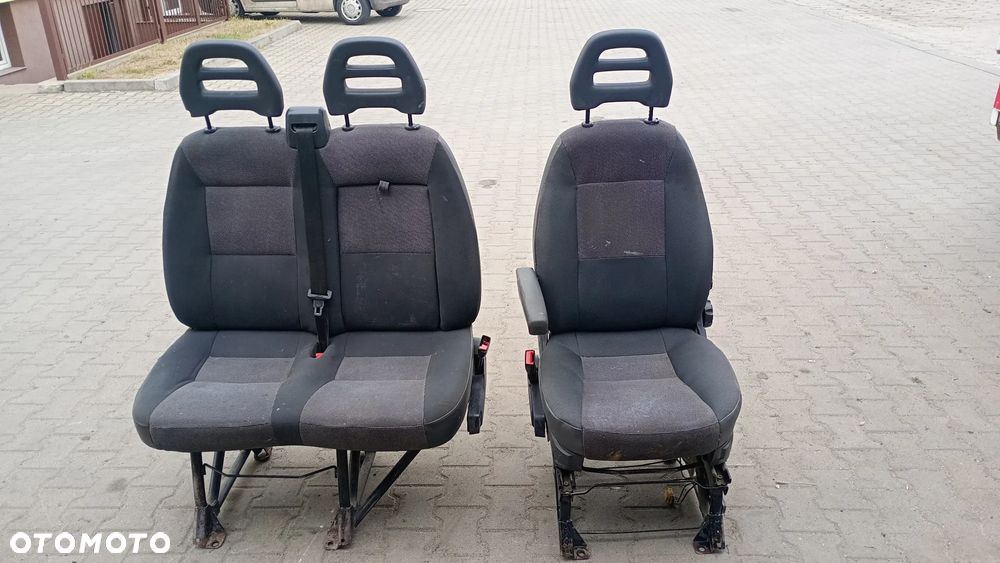 Fv Fotel kierowcy Fiat Ducato Fotel pasażera Peugeot Boxer  FOTEL podwójny pasażera Citroen Jumper Fotel kierowcy pasaźera KOMPLET Foteli - 1