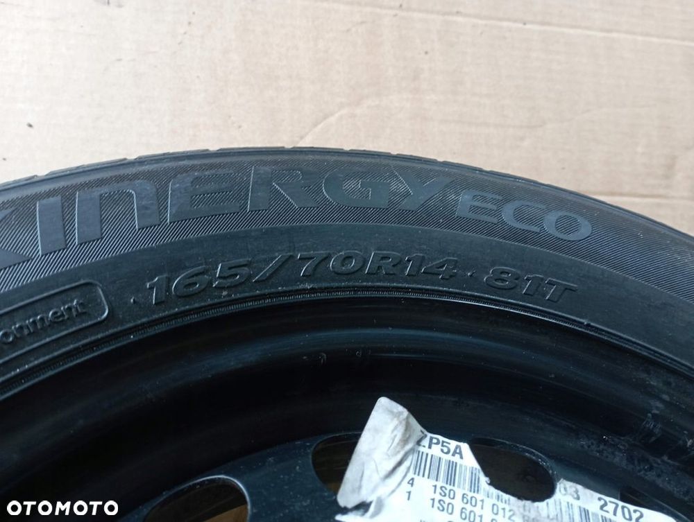 VW UP KOŁO ZAPASOWE ZAPAS 165/70 14" ET35 5,5Jx14H2 1S0601027 - 4