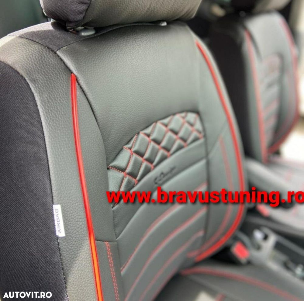 Huse scaun auto Piele Ecologica Skoda Octavia, Passat,Audi,BMW, etc - 4