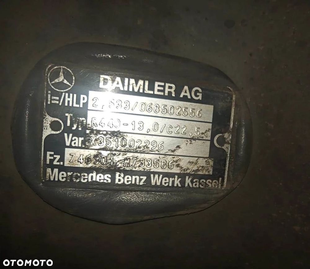 MERCEDES ACTROS MP4 WKŁAD MOSTU MOST R440-13 2,533 - 4