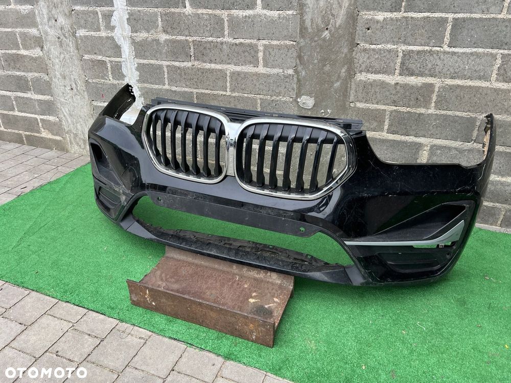 BMW X1 F48 LCI LIFT GRILL CHROM ZDERZAK PRZÓD - 4