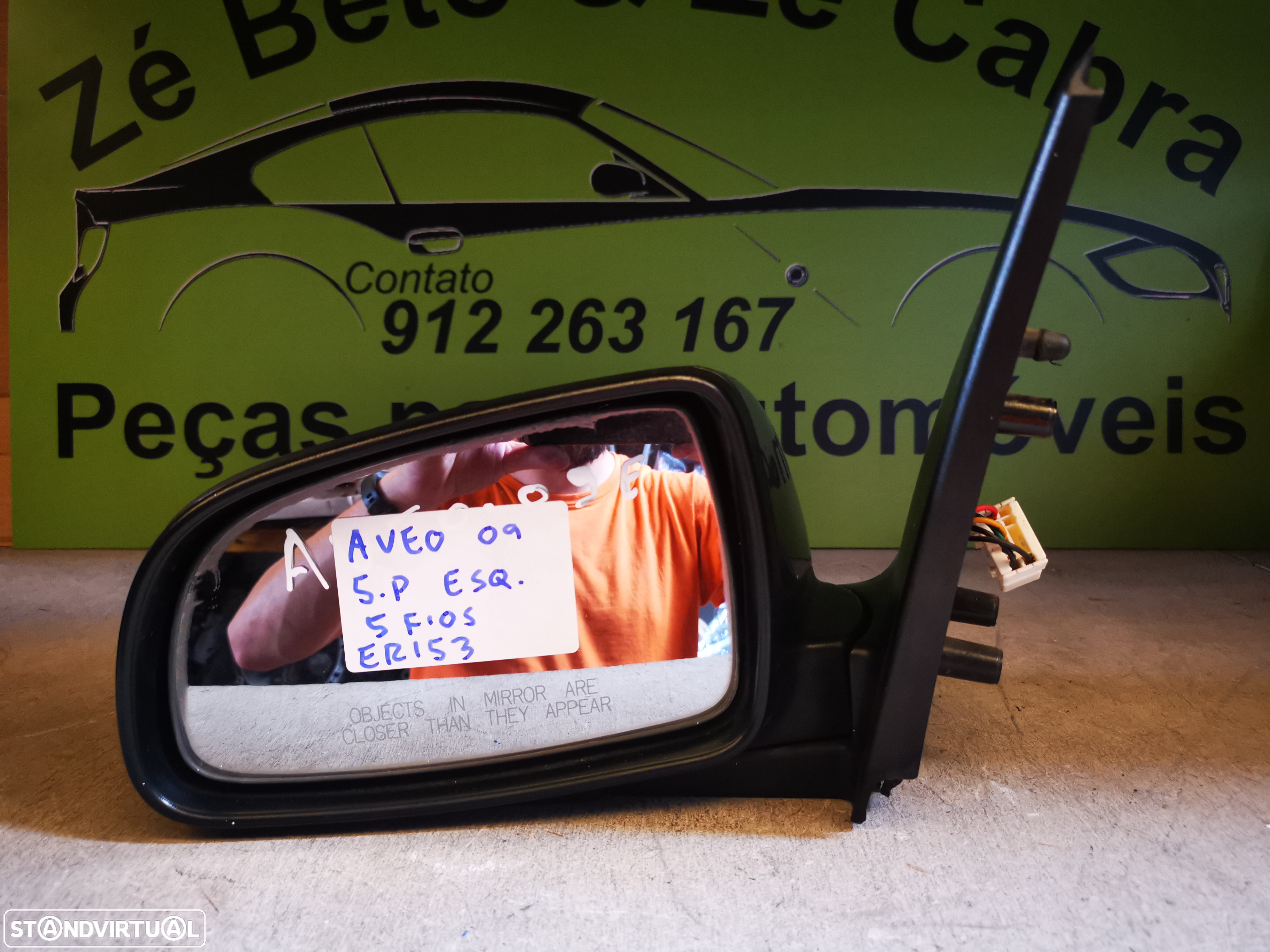 CHEVROLET AVEO RETROVISOR ESQUERDO - ER153 - 3
