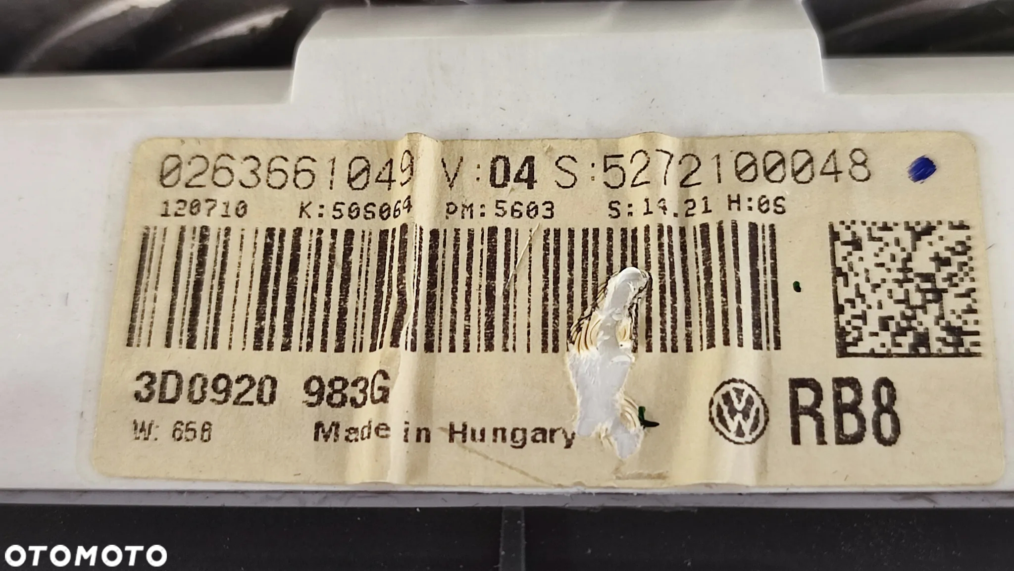 VW PHAETON LIFT 12R LICZNIK ZEGARY 3.0 UK 3D0920983G 3D0920983 G - 6