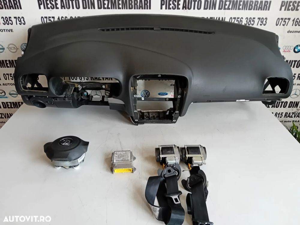 Plansa Bord Kit Airbag Vw Golf 6 VI An 2008-2013 Volan Stanga - 1