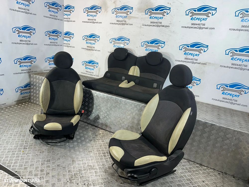 .Conjunto Bancos Pele Perfurada Mini Cooper S One D R55 Clubman R56 2006 - 2013 - 3