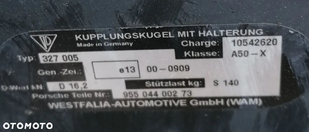 PORSCHE CAYENNE I 09r HAK HOLOWNICZY WESTFALIA - 2