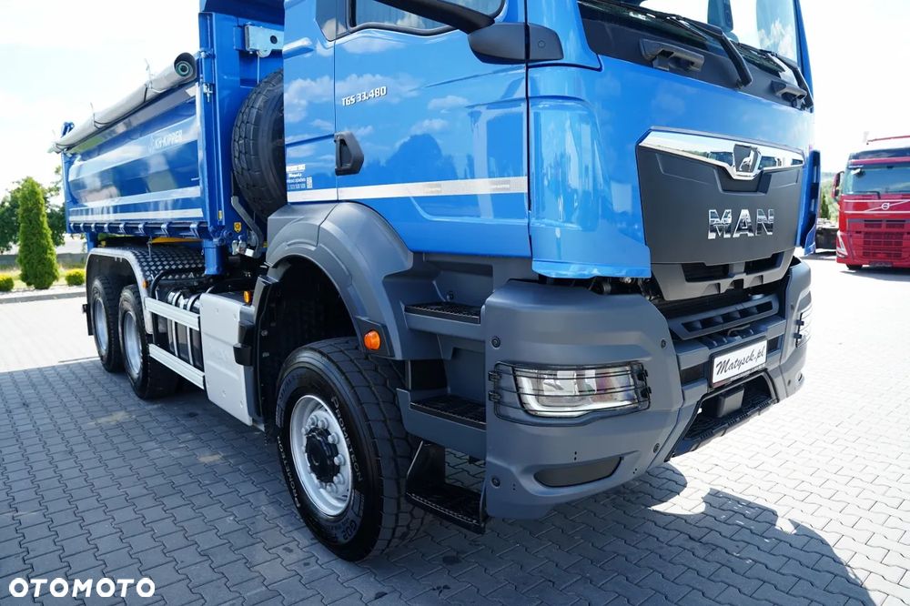 MAN TGS 33.480 / 6X6 / WYWROTKA 3 STRONNA / KH KIPPER / HYDROBURTA / AUTOMAT / EURO 6 - 17