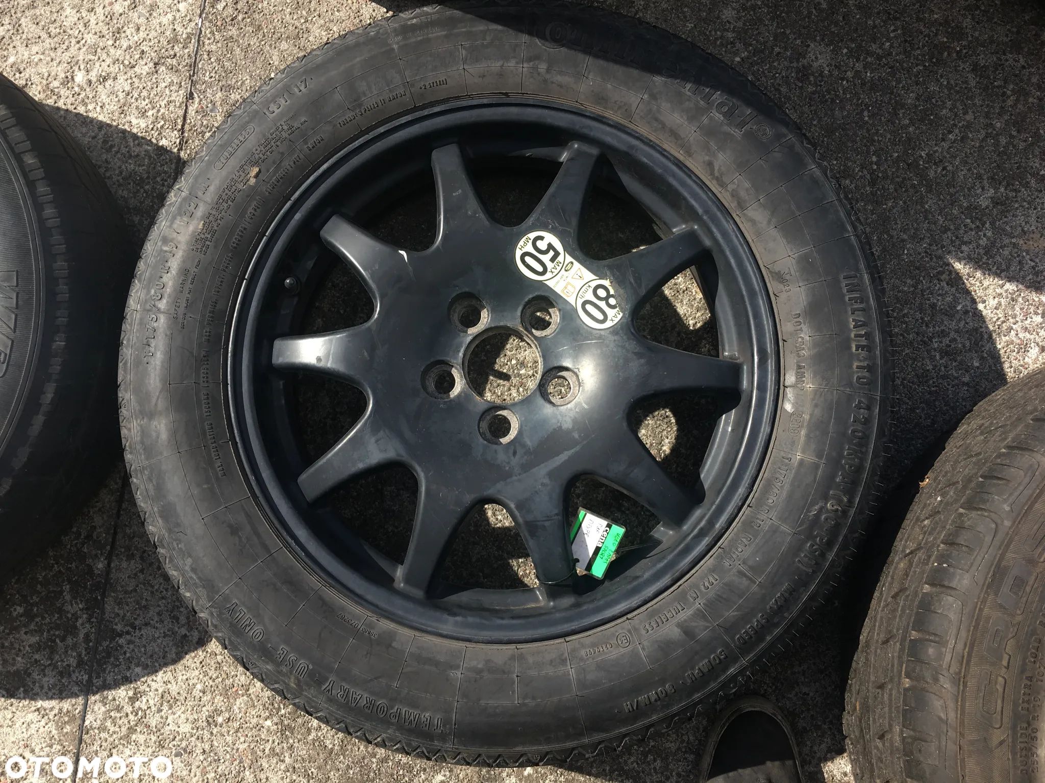 Koło dojazdowe 7H22-1007 OPONA Continental 175/80 R19 Land Rover Discovery 3 III / Range Rover Sport - 1