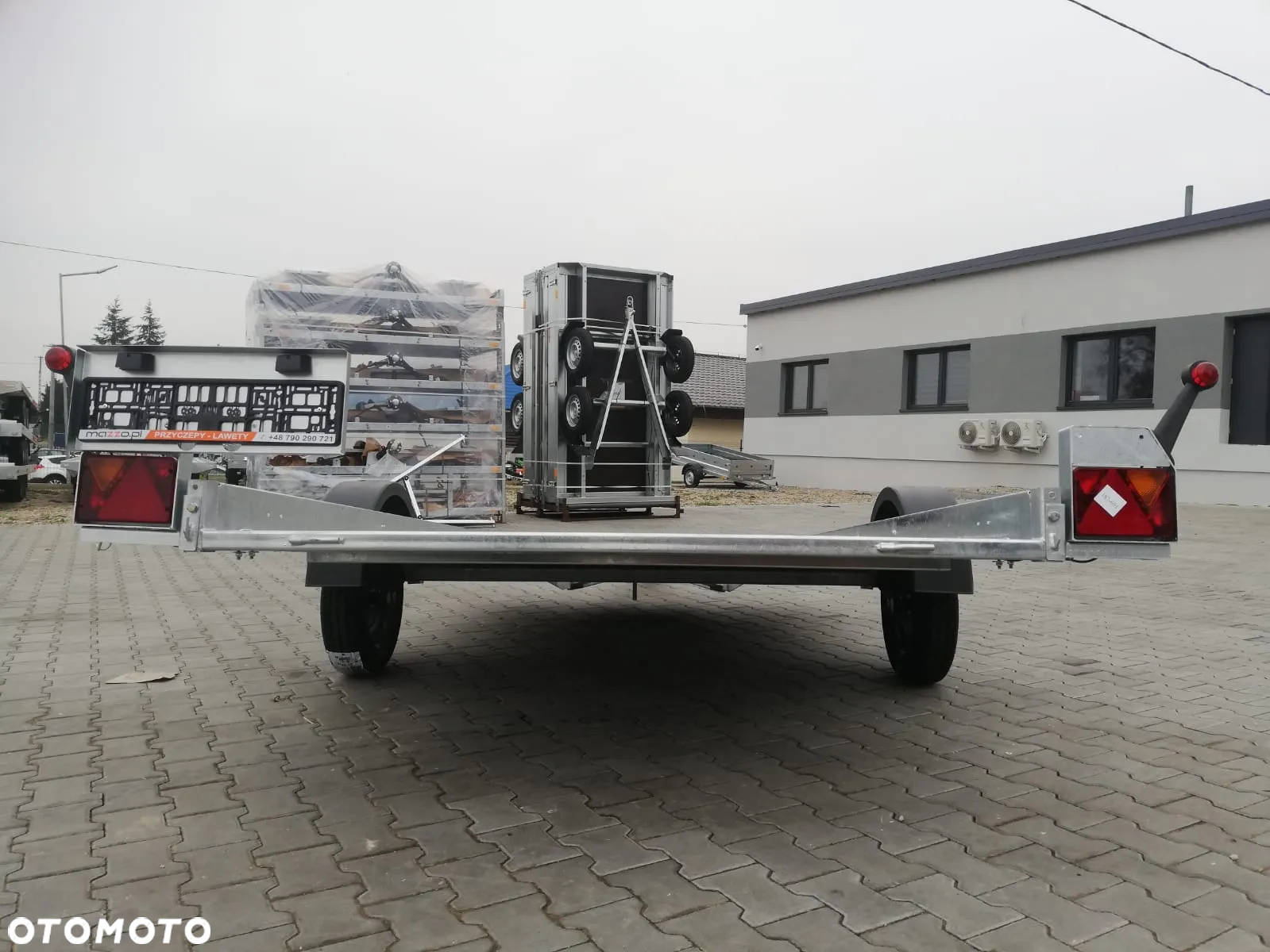 Neptun DOSTAWA! Przyczepa platforma wym. 305x166 cm, lekka SPAWANA N7-305 multi, Przyczepa idealna pod quada! DMC 750 kg GN152 - 8