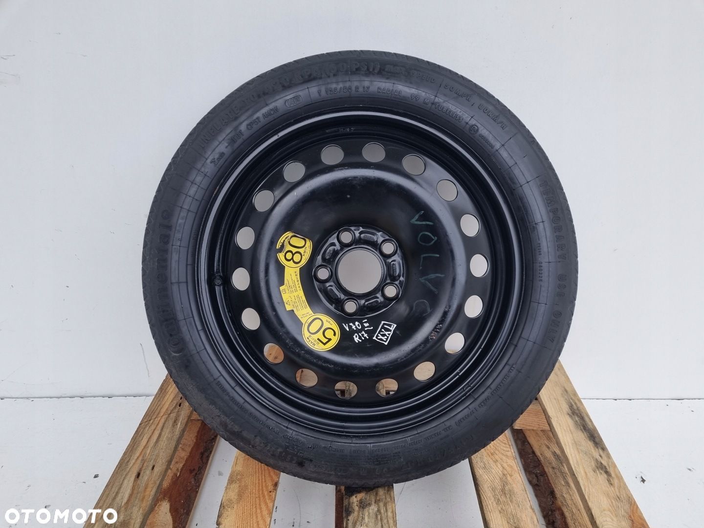 Volvo S80 II V70 III KOŁO DOJAZDOWE dojazdówka 125/80 R17 31302356 2170805 - 1