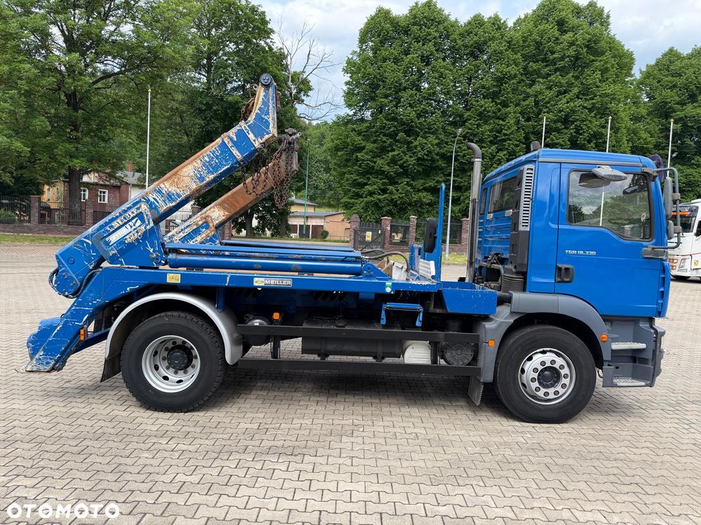 MAN 18.330 TGM bramowiec, MEILLER, 330 KM, manual, stare TACHO, 236 t.km.! - 14