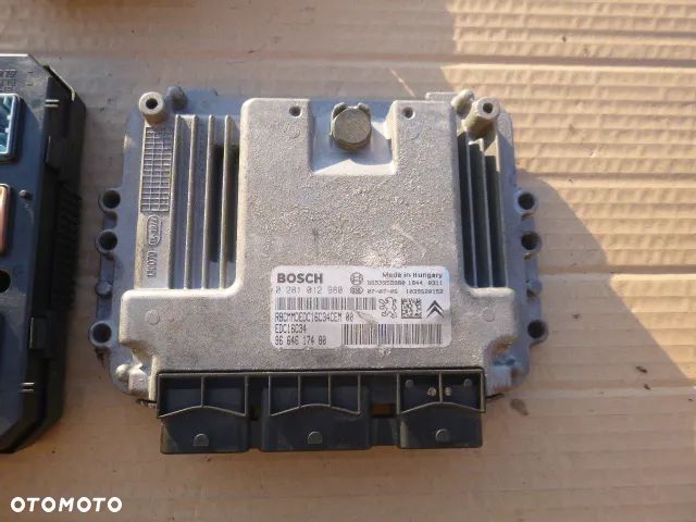 ZESTAW STARTOWY KOMPUTER STACYJKA IMMOBILIZER BSI CITROEN C4 PICASSO 1.6 HDI 0281012980 - 5