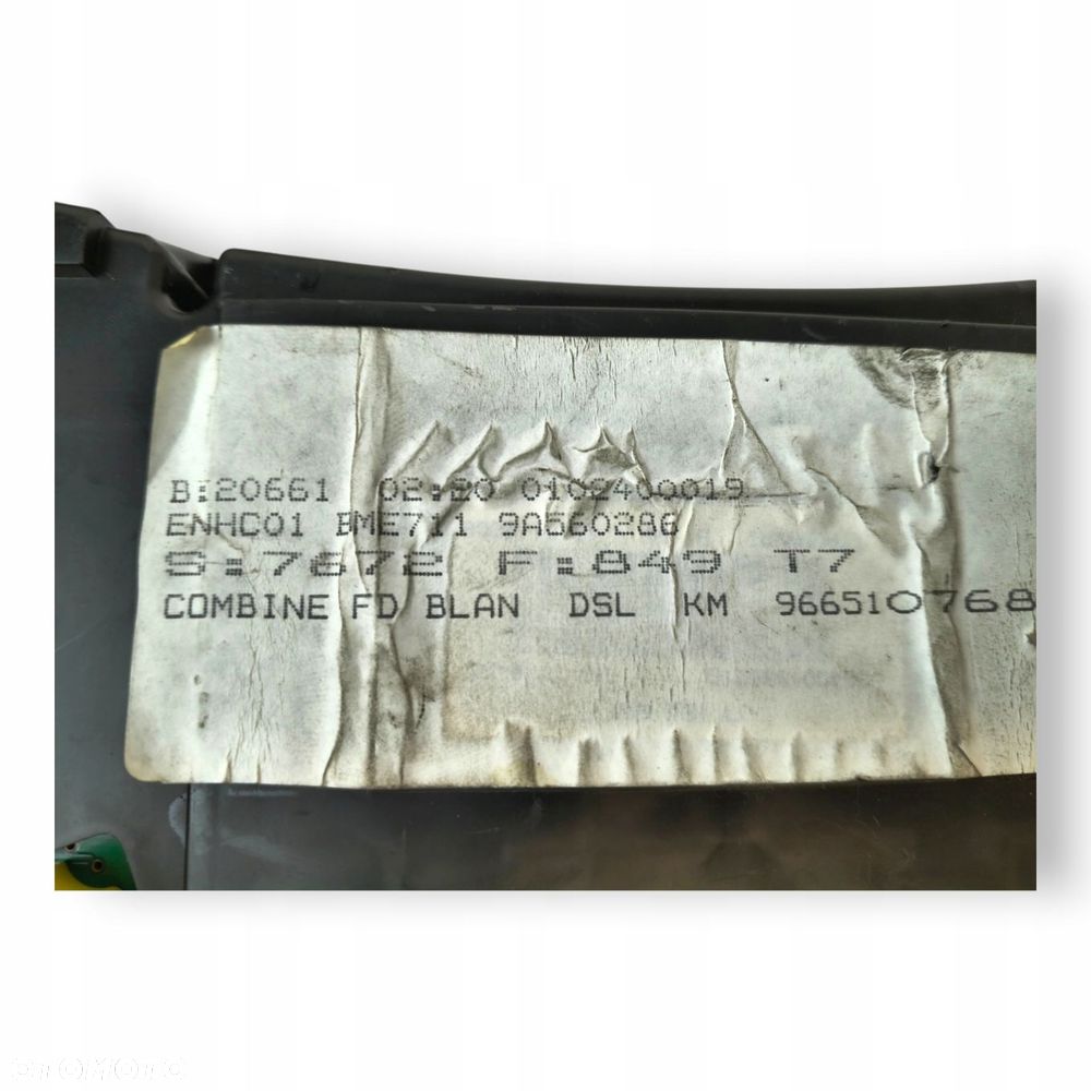 LICZNIK ZEGARY 9665107680 Peugeot 308 I 1.6 HDI Diesel europa 07-13 - 9