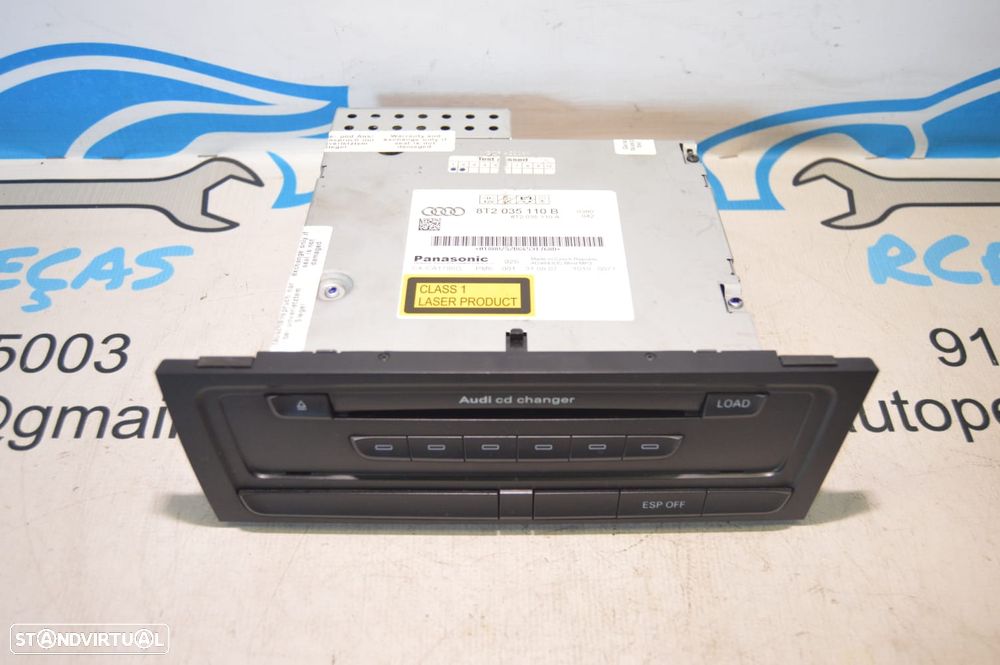 DISPLAY COMANDOS COMUTADOR PAINEL CONTROLO COMUNICAÇÃO RADIO AUTORADIO LEITOR CD PANASONIC AUDI 8T2035110B 8T2035110A 8T2035110 018AUZ5ZBG4531768D CXCA1795G AUDI A5 8T3 8TA 3.0 TDI QUATTRO V6 245CV CDU CDUD A4 B8 4K - 3