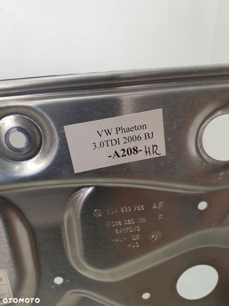 mechanizm szyby prawy tył 3d4839755af phaeton 3d2 3.0tdi 06r - 5