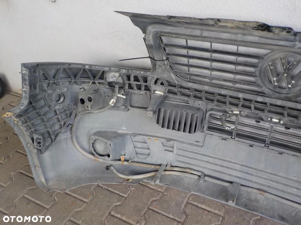 VW T5 03- ZDERZAK PRZÓD PRZEDNI + SPRYSKIWACZE LAMP - 10