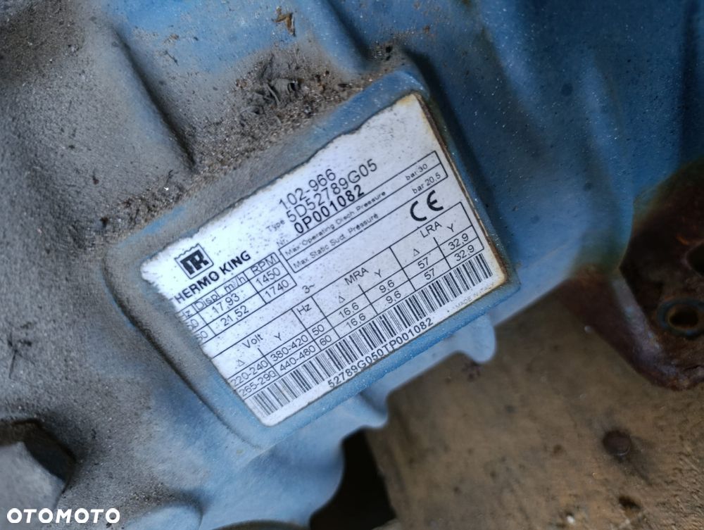 Thermo King V 700 Max chłodnia sprężarka parownik 5D52789G05 - 2