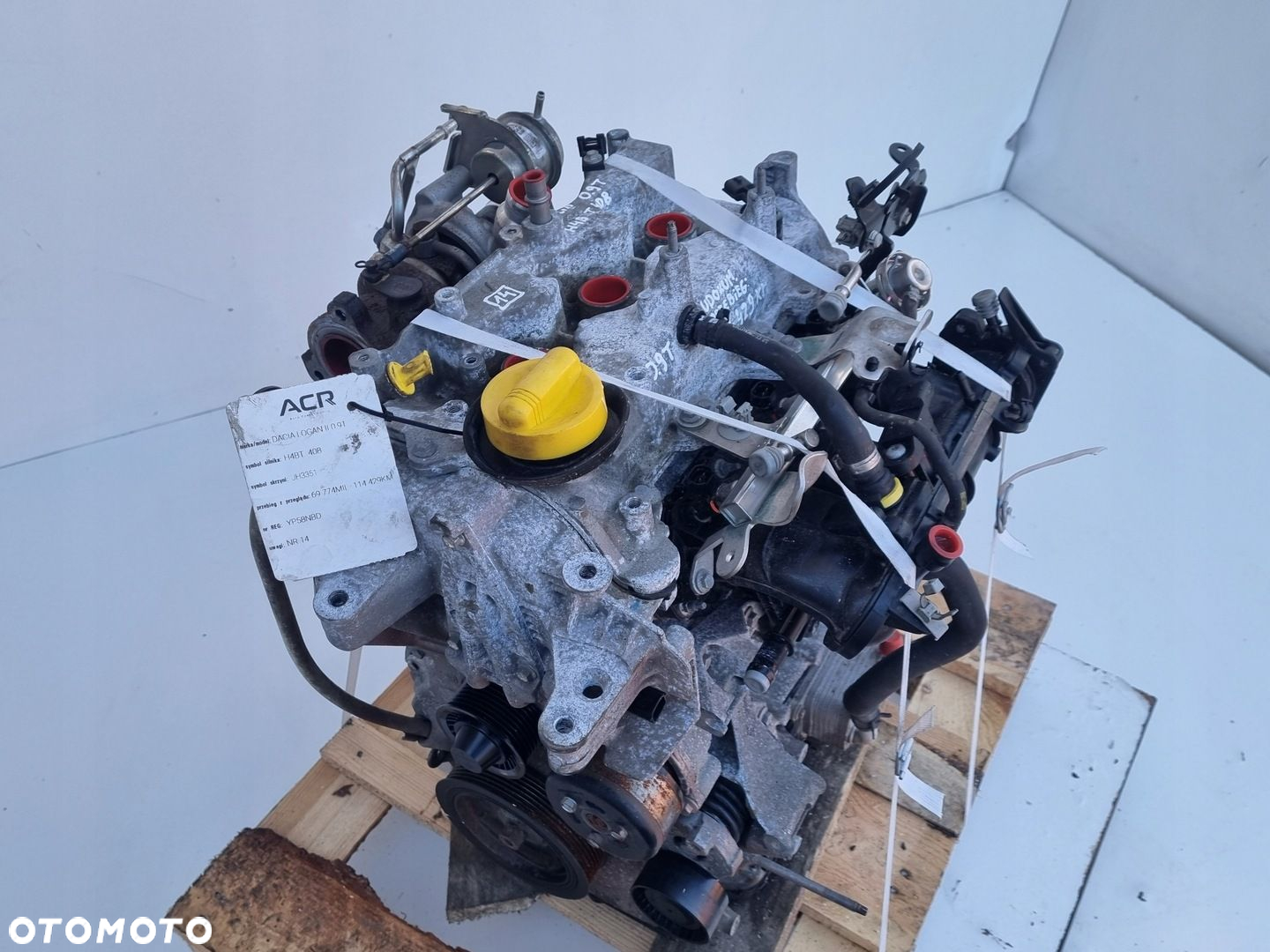SILNIK KOMPLET Dacia Sandero II 0.9 0,9 T TURBO 90KM serwis 114tyś H4B408 - 11