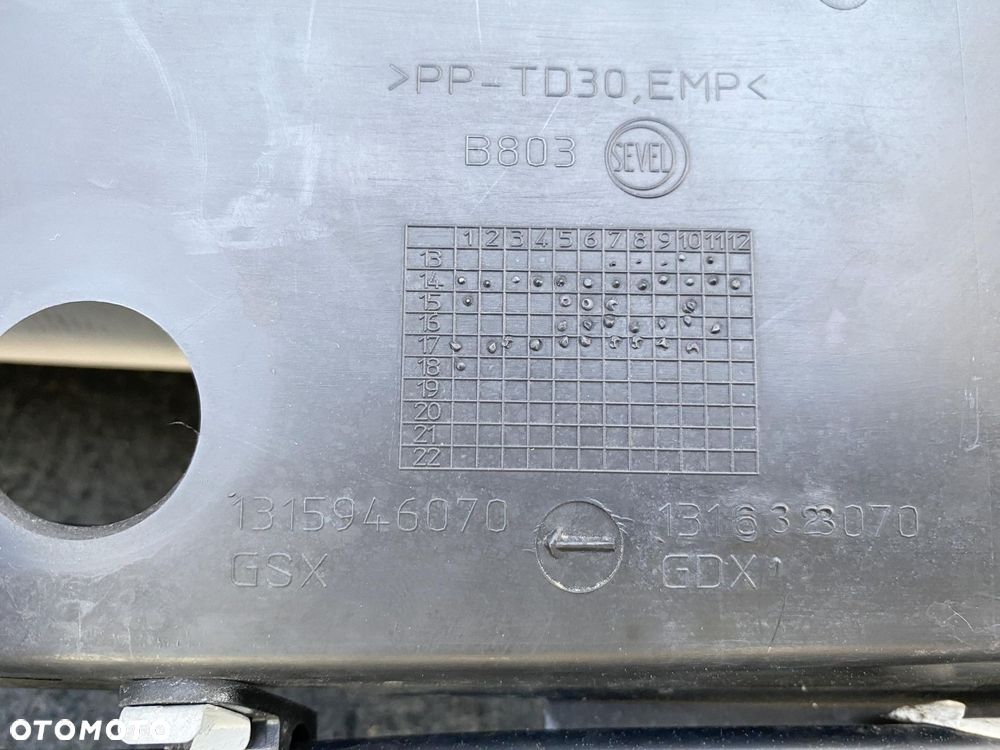 DUCATO BOXER JUMPER 14- PODSZYBIE CZARNE DEMONTAŻ 1315946070 ORYGINAŁ - 7