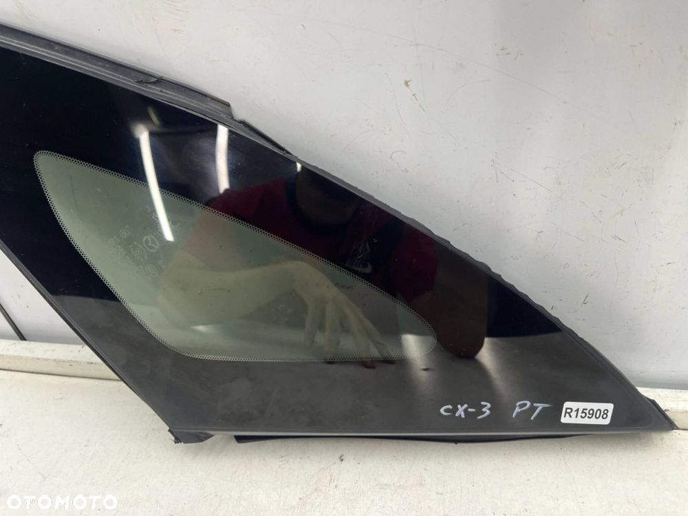 Szyba boczna Mazda CX-3 CX3 14-21r. trójkąt karoseryjna prawa tylna prawy tył oryginalna CIEMNA - 13