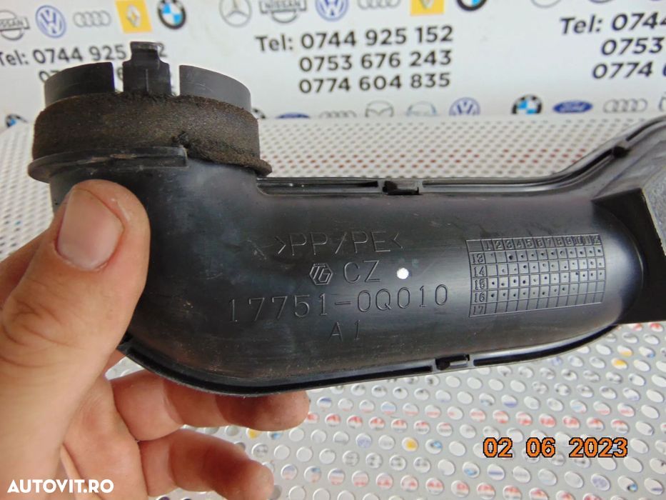 furtun admisie aer toyota yaris 1.0 2012-2019 conducta tub aer dezmemb - 2