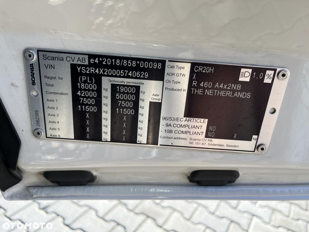 Scania R 460 A4x2NB Hydraulika HYVA Aluminiowe felgi - 6