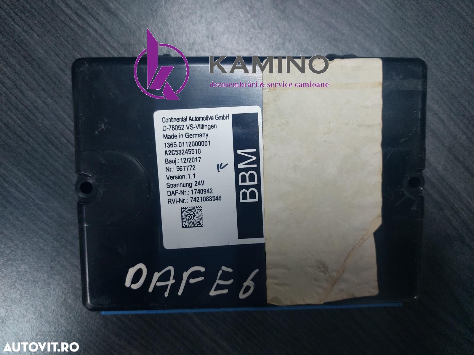 Calculator BBM DAF XF Euro 6 - 1