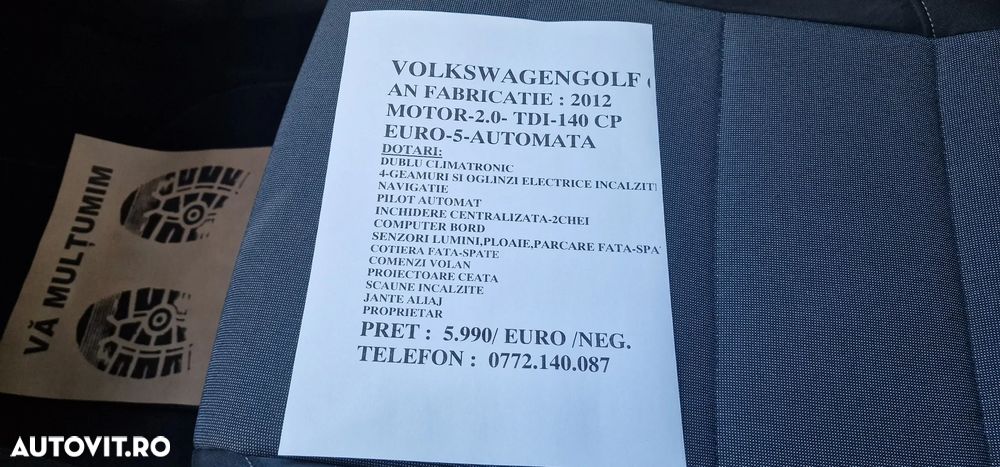 Volkswagen Golf 2.0 TDI BlueMotion Technology Comfortline DSG - 15