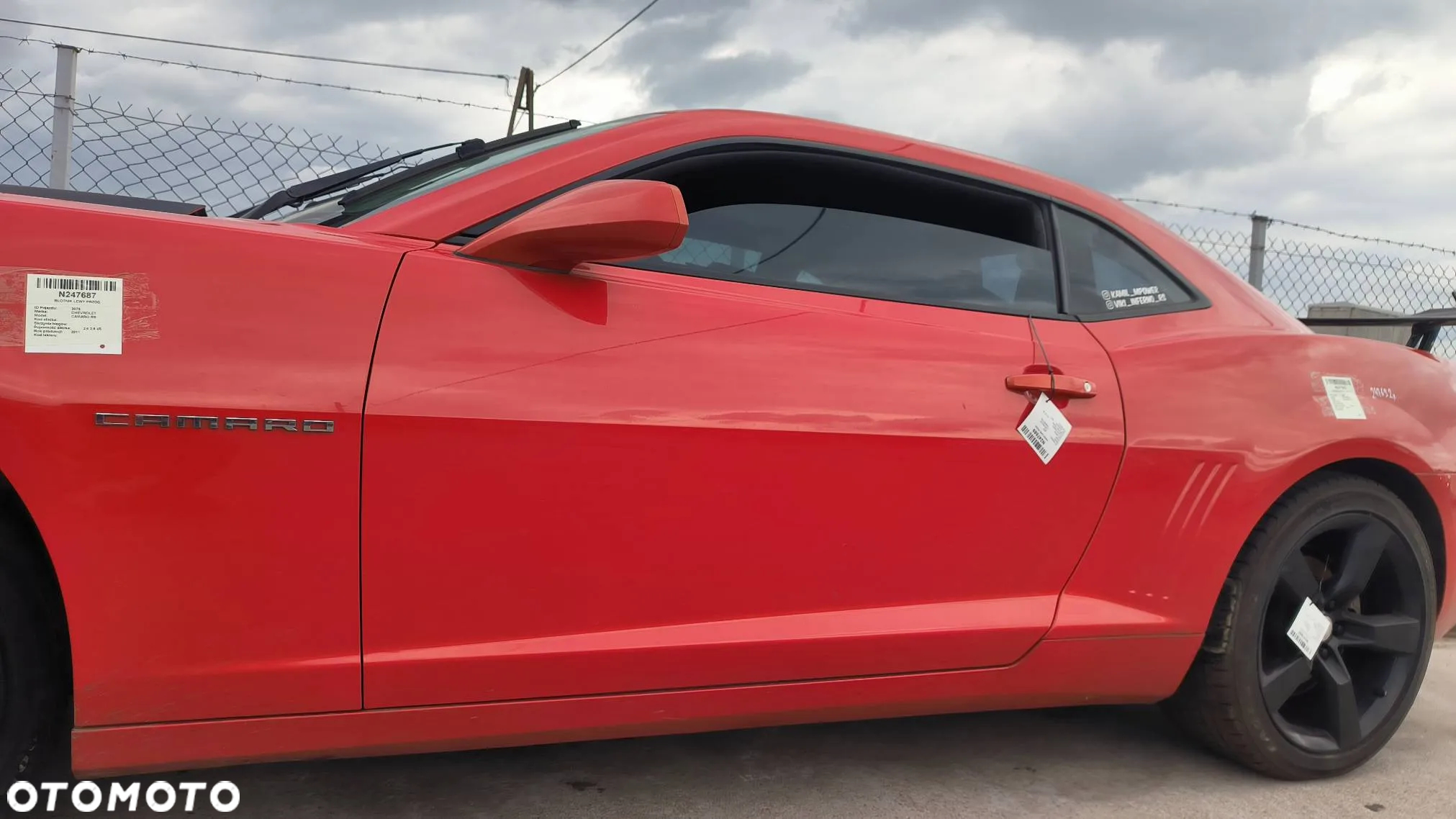 Drzwi prawe/ lewe kompletne bez lusterka Chevrolet Camaro Coupe RS 3.6 V6 2011 - 3