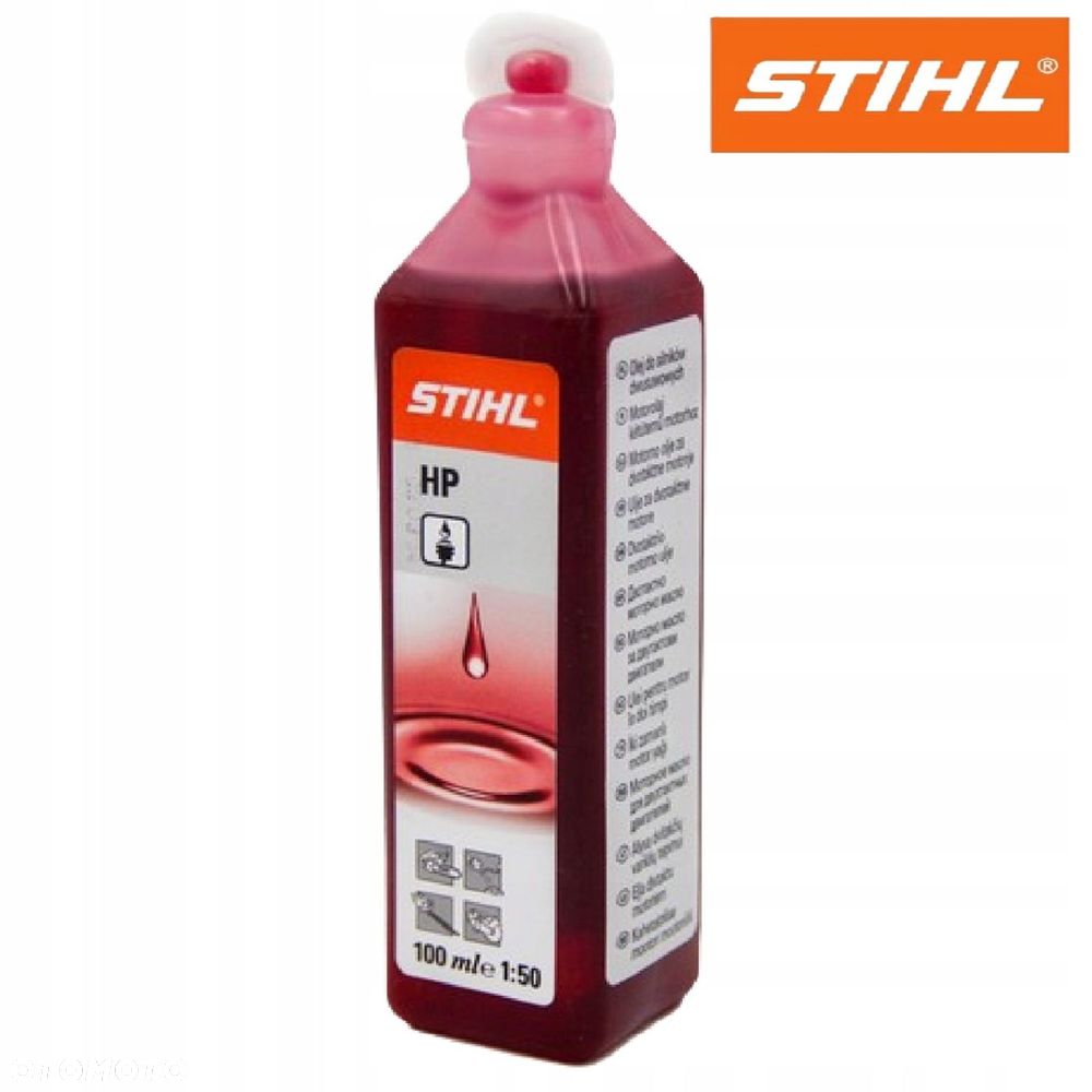 Olej do silników dwusuwowych Stihl HP 100 ml czerwony olej do mieszanki - 5