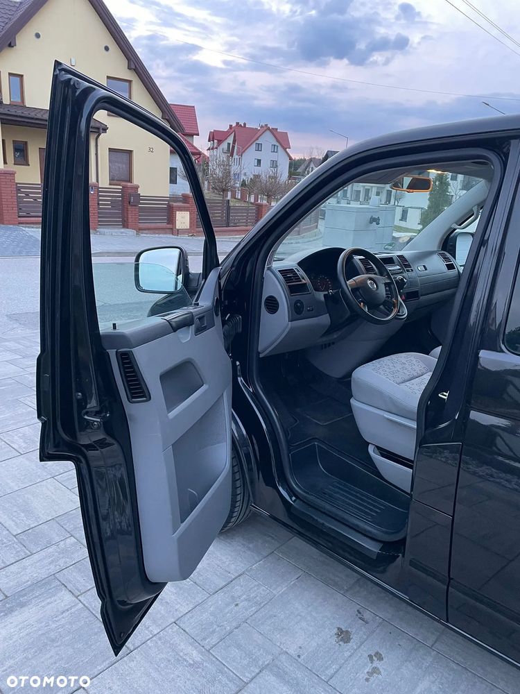 Volkswagen TRANSPORTER T5 1.9TDI Klima Elektryka Tempomat Brygadówka Dubel Kabina 6os Hak Opł - 11